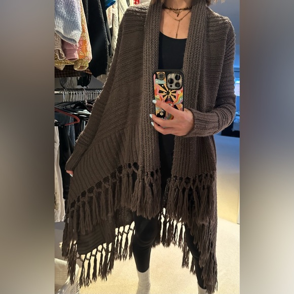 Dex Tassled Brown Sweater - Picture 2 of 2